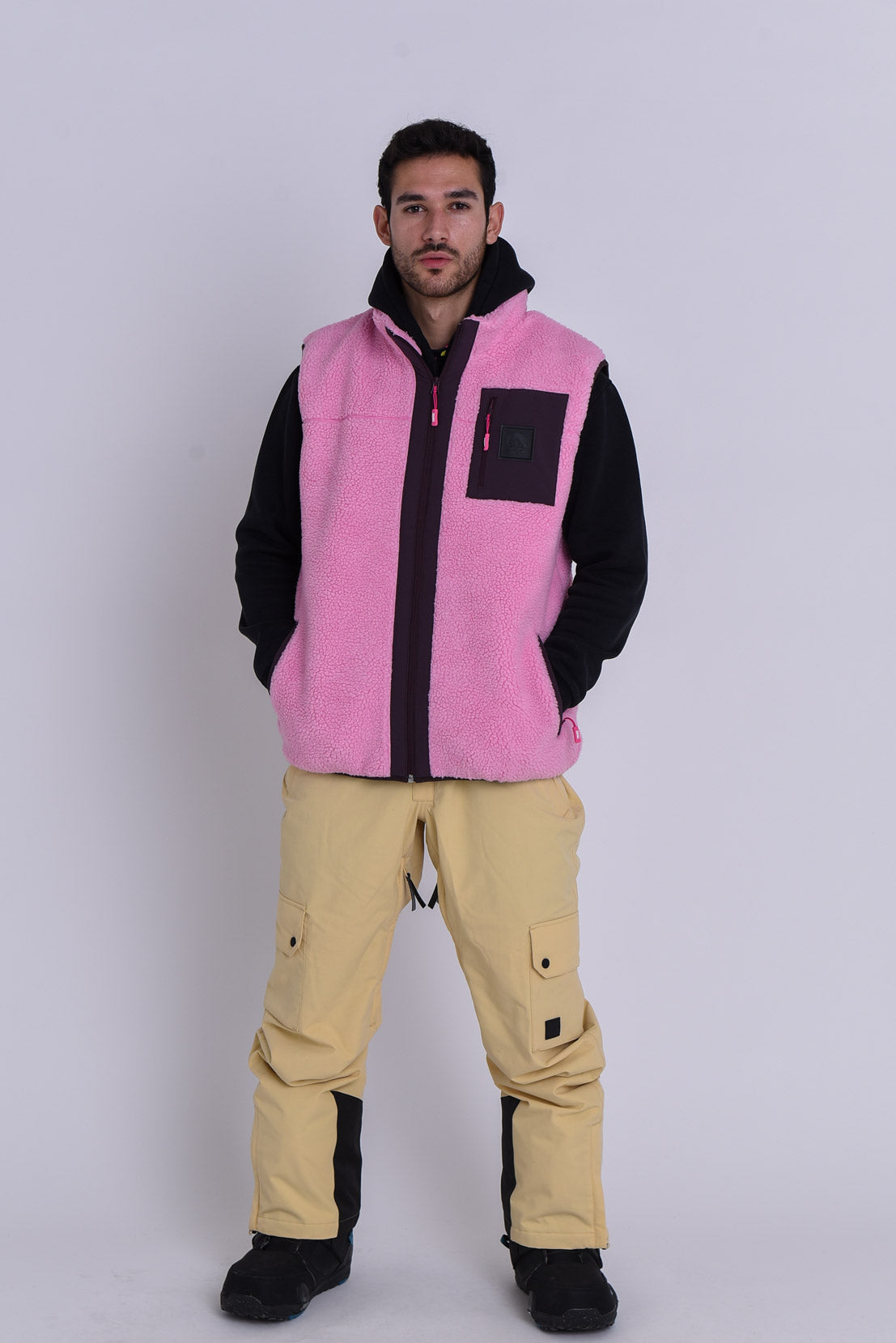 Method Sherpa Vest Dusky Pink - Men's