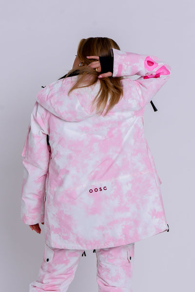 Yeh Girl Ski & Snowboard Jacket - Pink Tie Dye Signature line
