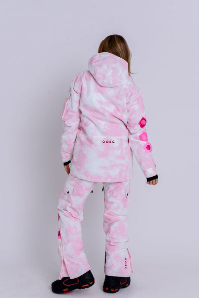 Yeh Girl Ski & Snowboard Jacket - Pink Tie Dye Signature line