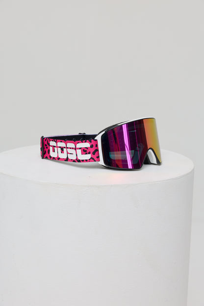 OOSC Boldsight® Ski & Snowboard Goggles - Pink Leopard Print