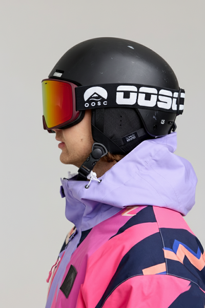 OOSC Vizion Ski & Snowboard Goggles - Black and White