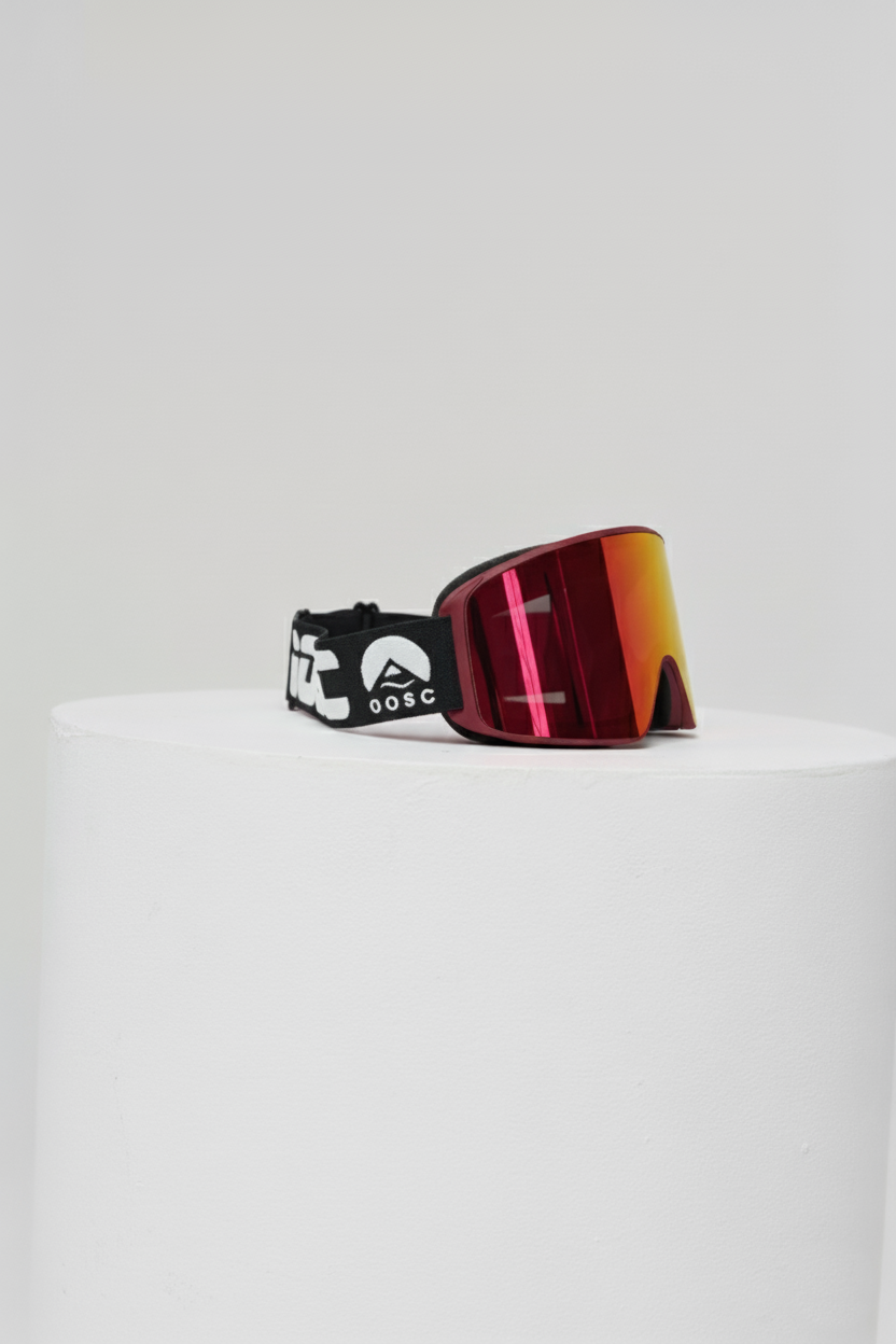 OOSC Vizion Ski & Snowboard Goggles - Black and White