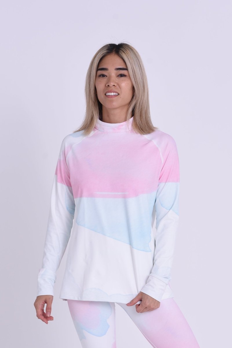 Watercolour Womens Baselayer Top - OOSC Clothing