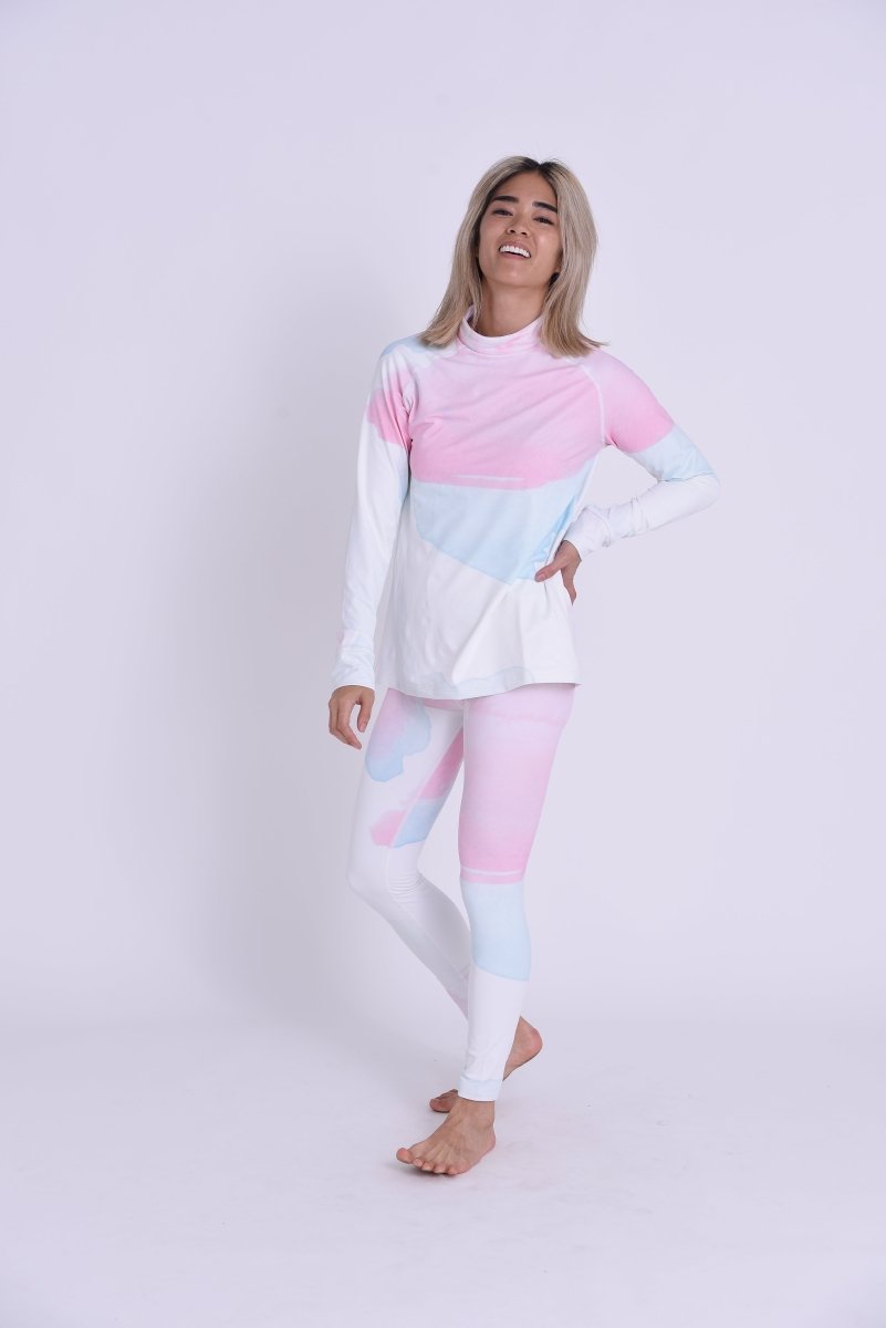 Watercolour Womens Baselayer Top - OOSC Clothing