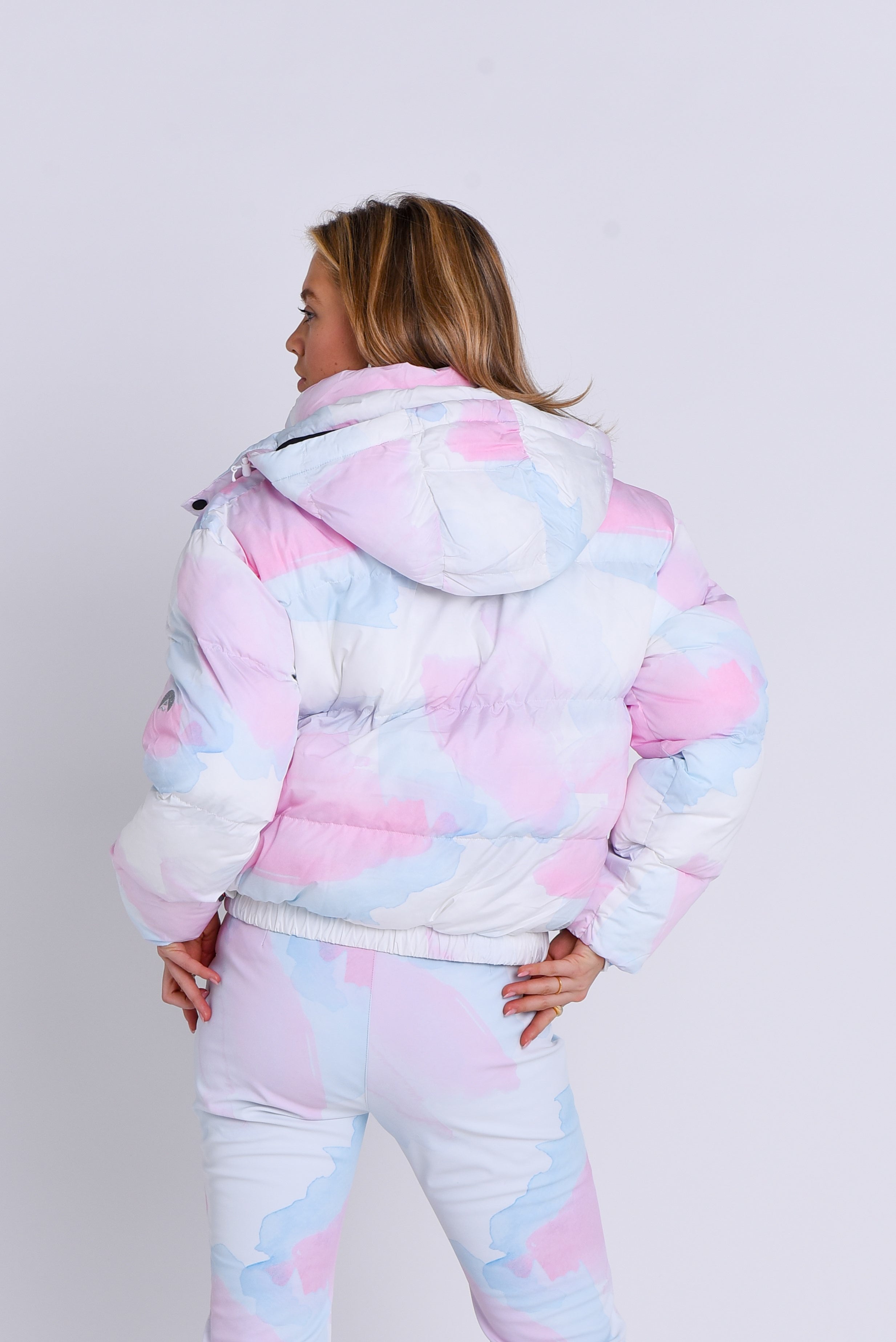Chic Puffer Jacket - Watercolour