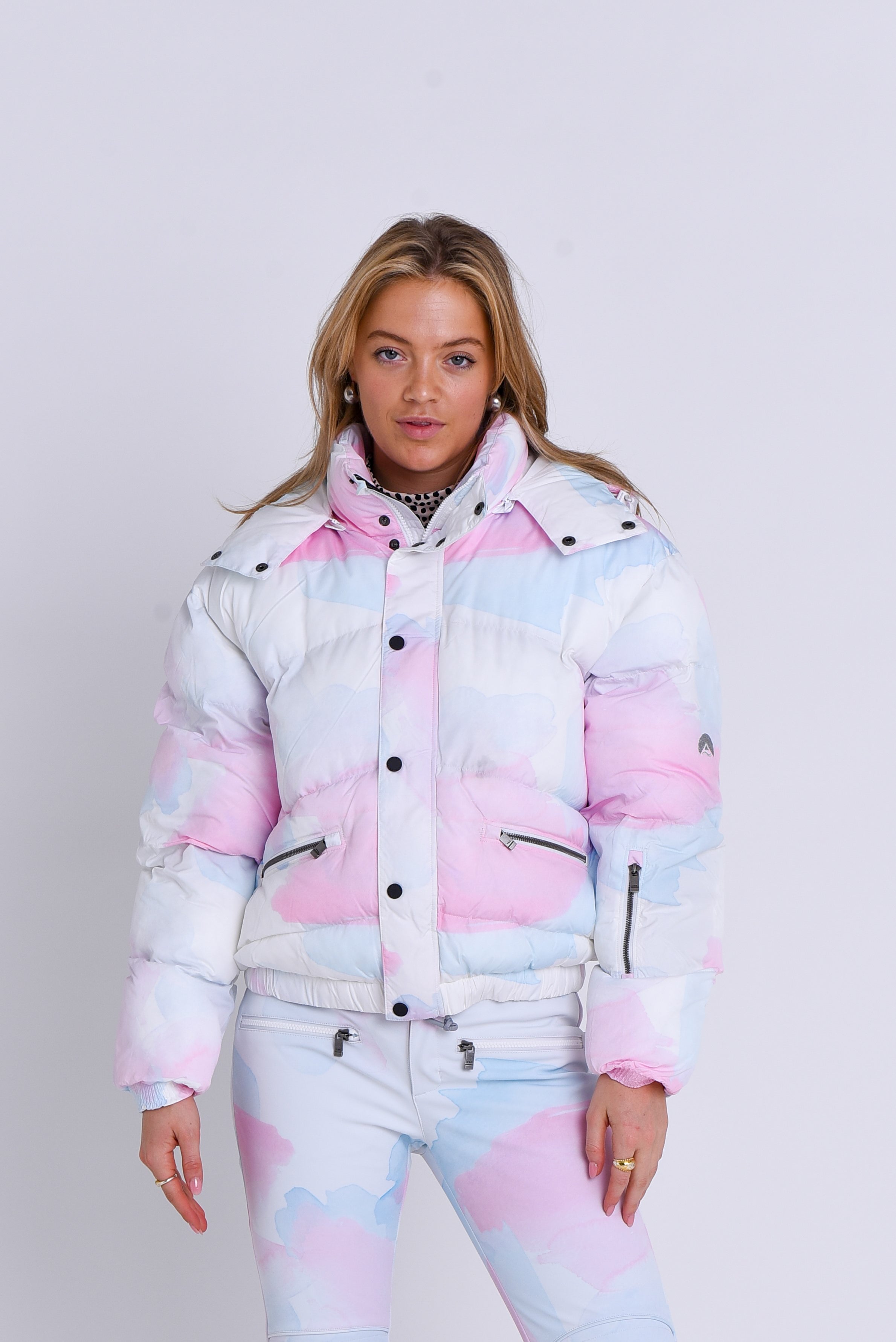 Chic Puffer Jacket - Watercolour