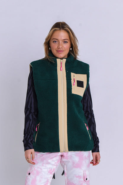 Method Sherpa Vest Forest Green - Women's