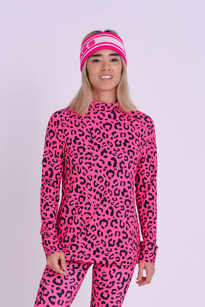 Baselayer Top - Hotel California Pink Leopard Women's