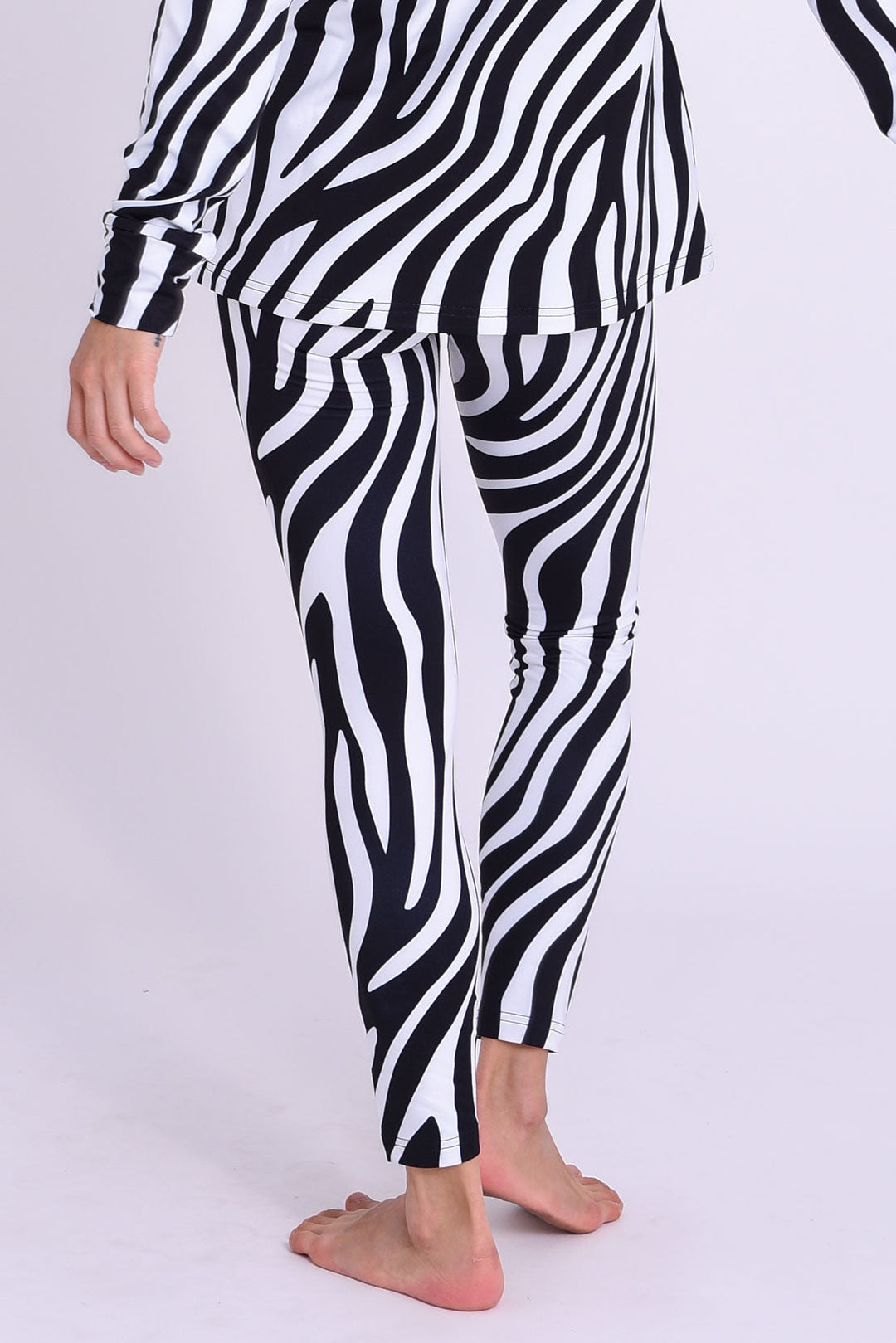 Baselayer Leggings - Hotel California Zebra Print Women's