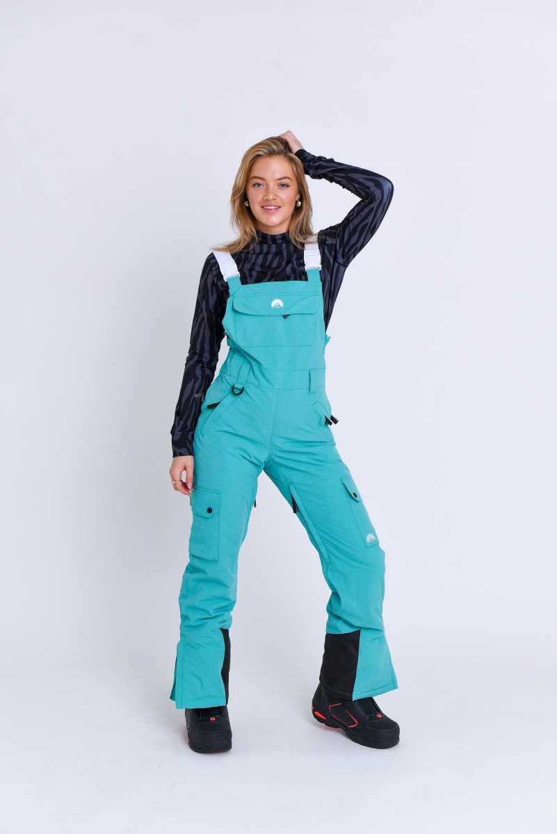 Yeh Girl Bib Pant - Aqua - OOSC Clothing