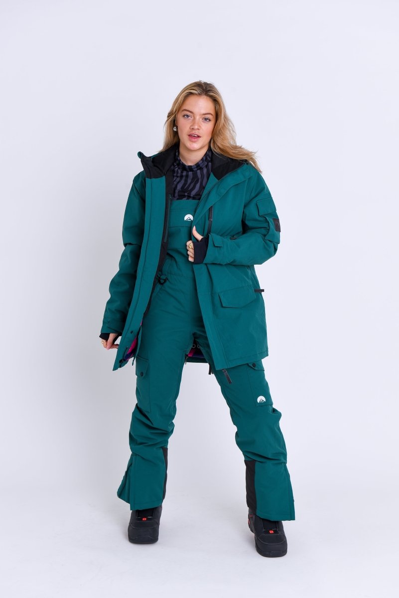 Yeh Girl Bib Pant - Forest Green - OOSC Clothing
