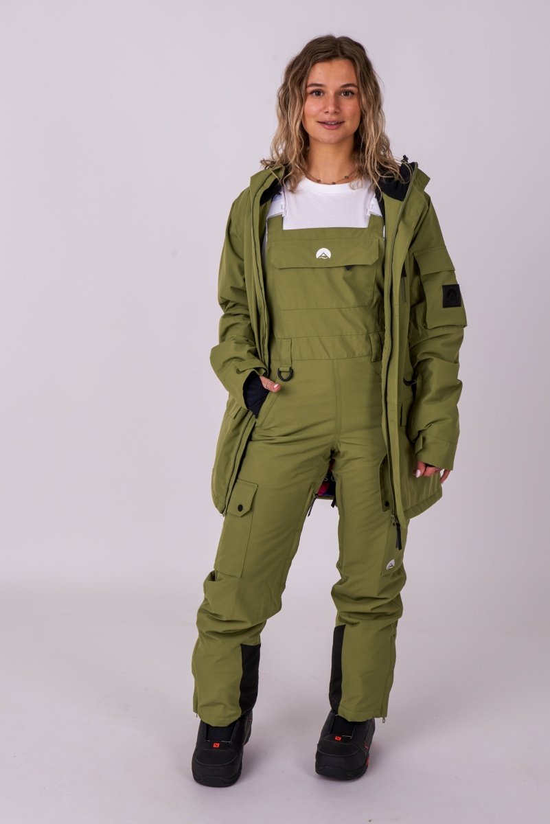 Yeh Girl Bib Pant - Khaki - OOSC Clothing