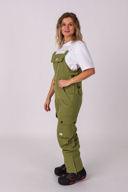 Yeh Girl Bib Pant - Khaki - OOSC Clothing