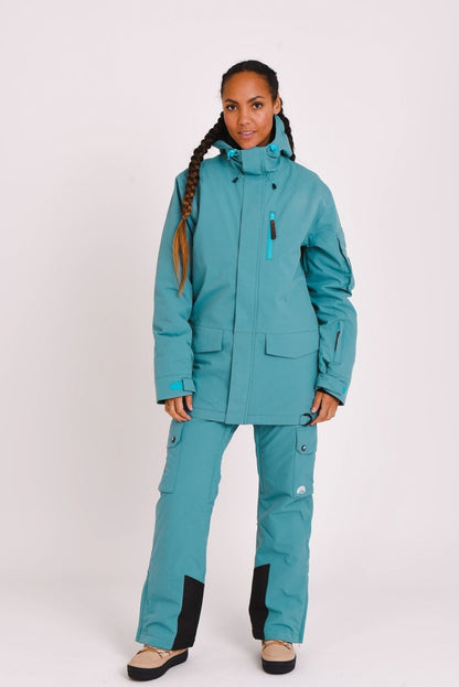 Yeh Girl Bib Pant - Teal - OOSC Clothing