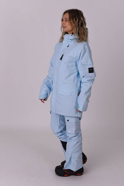 Yeh Girl Ski & Snowboard Jacket - Ice Blue - OOSC Clothing