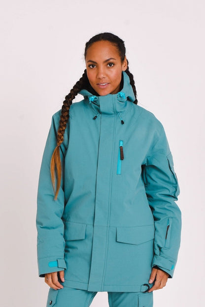 Yeh Girl Ski & Snowboard Jacket - Teal - OOSC Clothing