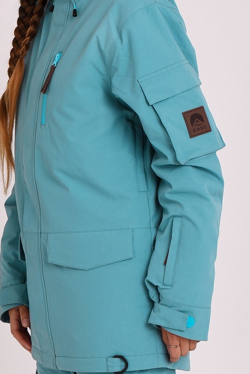 Yeh Girl Ski & Snowboard Jacket - Teal - OOSC Clothing