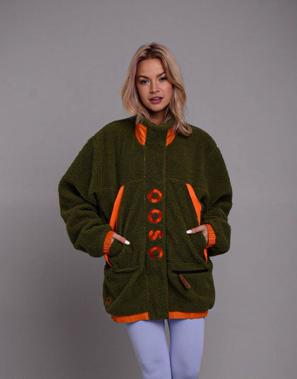 green orange fleece