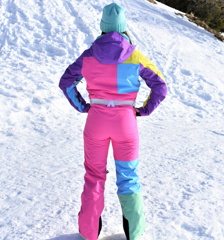 Boats N' Hoes Multi-colour Ski Suit - Womens (Back)