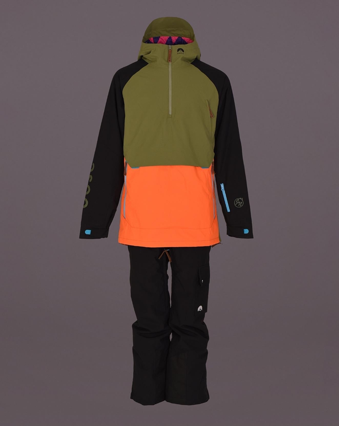 Veste Snow Park Overhead - Orange &amp; Kaki