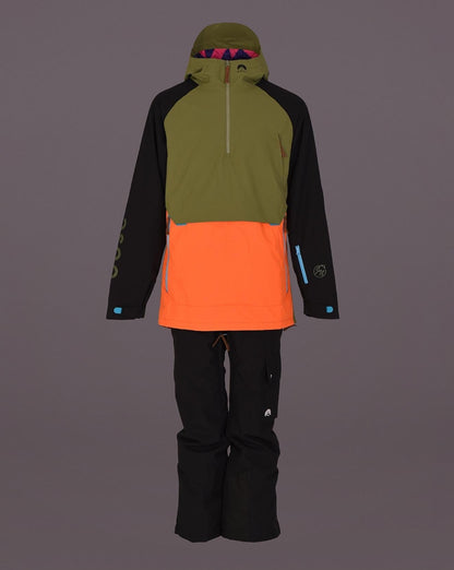 Veste Snow Park Overhead - Orange &amp; Kaki