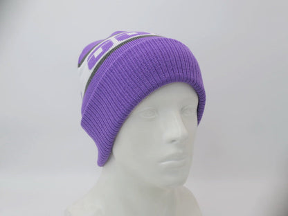 OOSC Après Beanie - Violet, Blanc, Gris