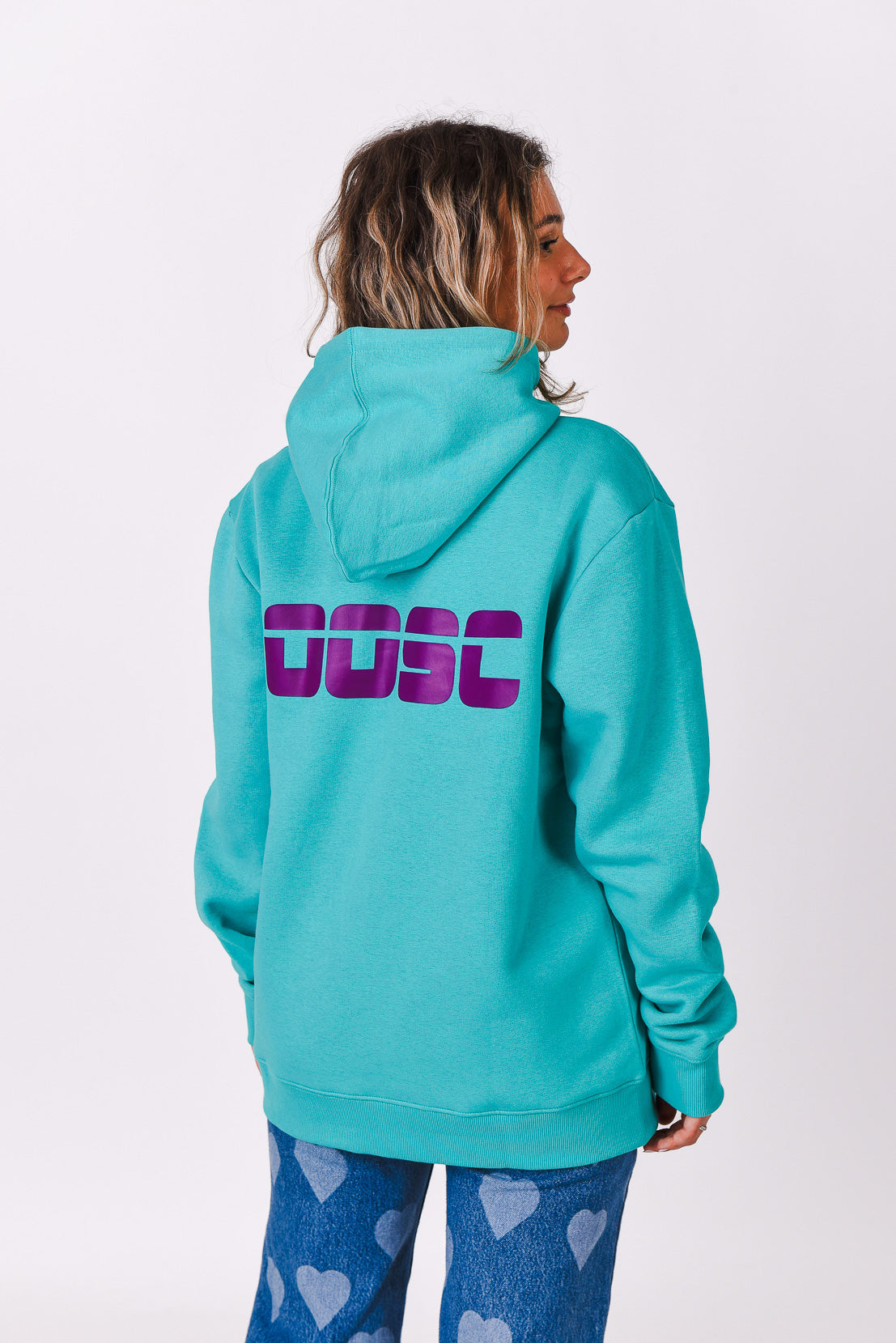 Retro OOSC Hoodie - Aqua