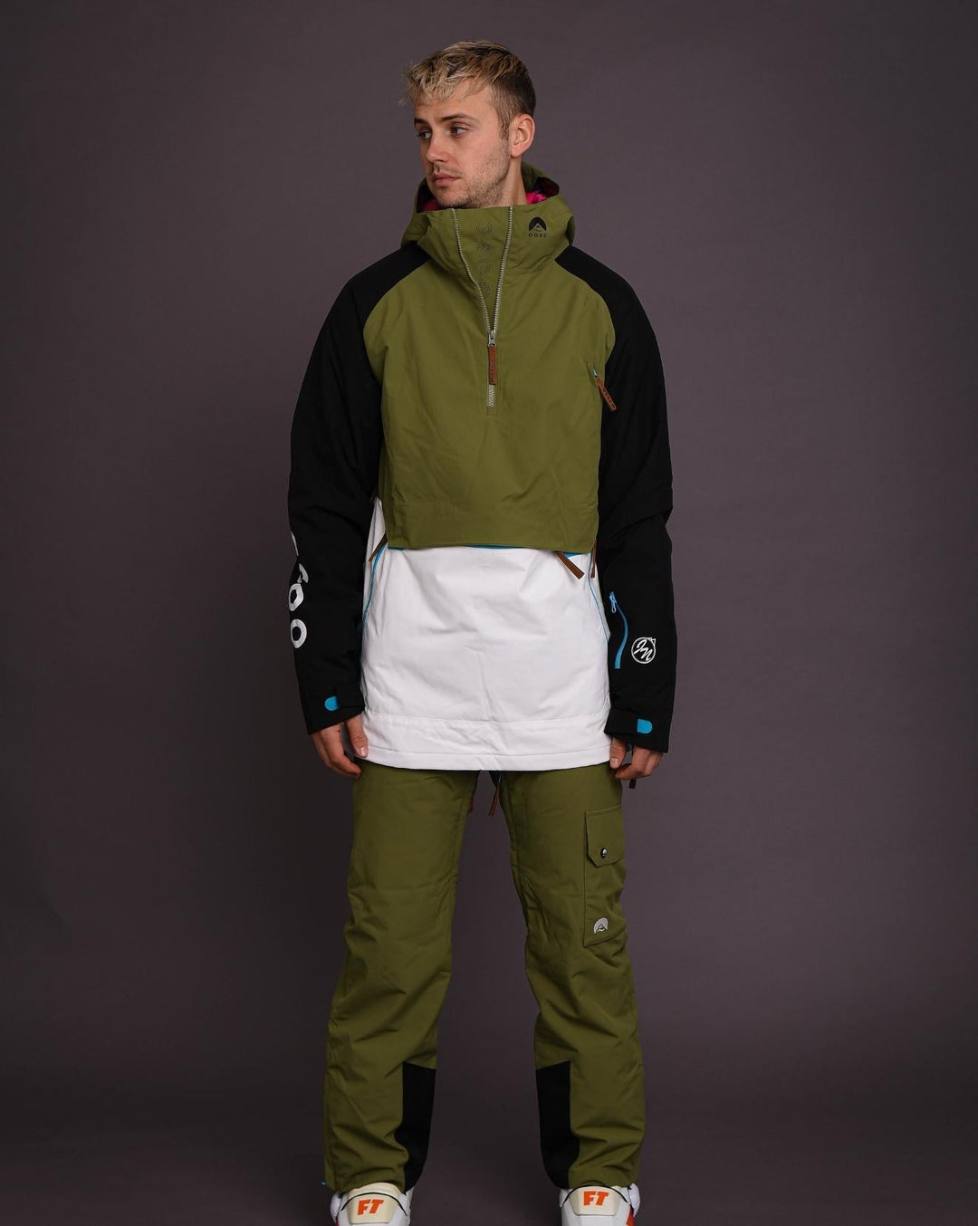 Fresh Pow Ski- und Snowboardhose für Herren – Khaki