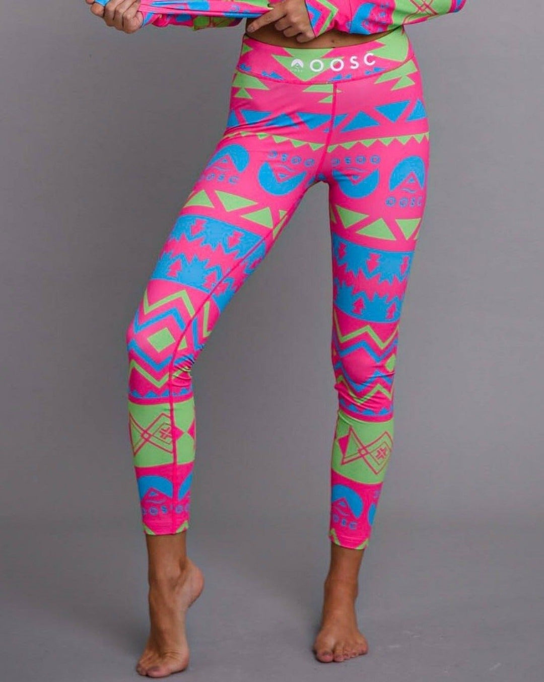 neon pink baselayer leggings