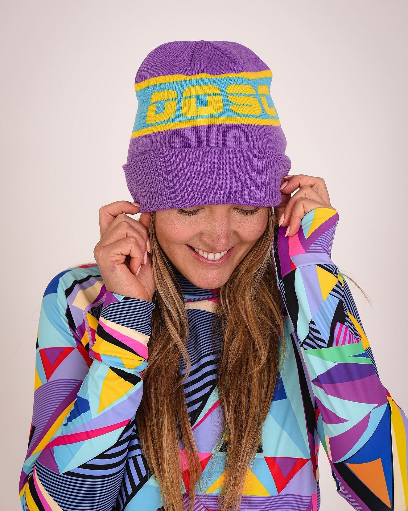 OOSC Après Beanie - Purple, Blue, Yellow