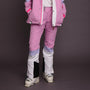 1080 Women's Ski & Snowboard Pant - Pastel Pink, White & Pastel Purple