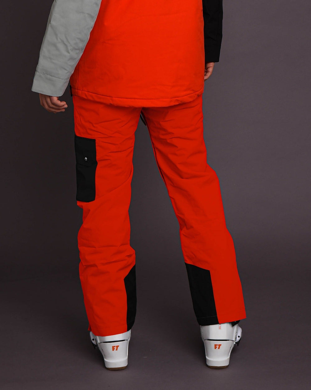 red snowboarding pants