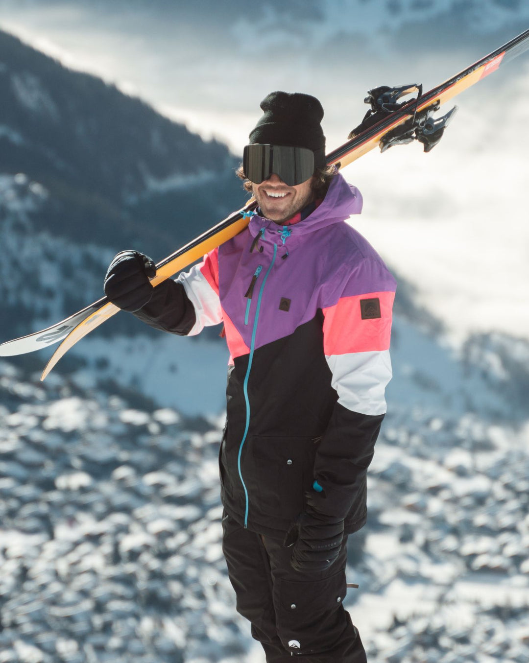 Veste de ski Snow - Vert Fluo Carbone