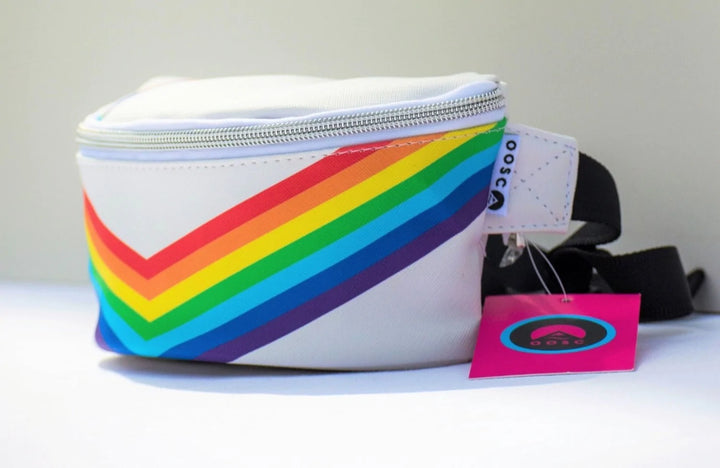 rainbow road ski bum bag
