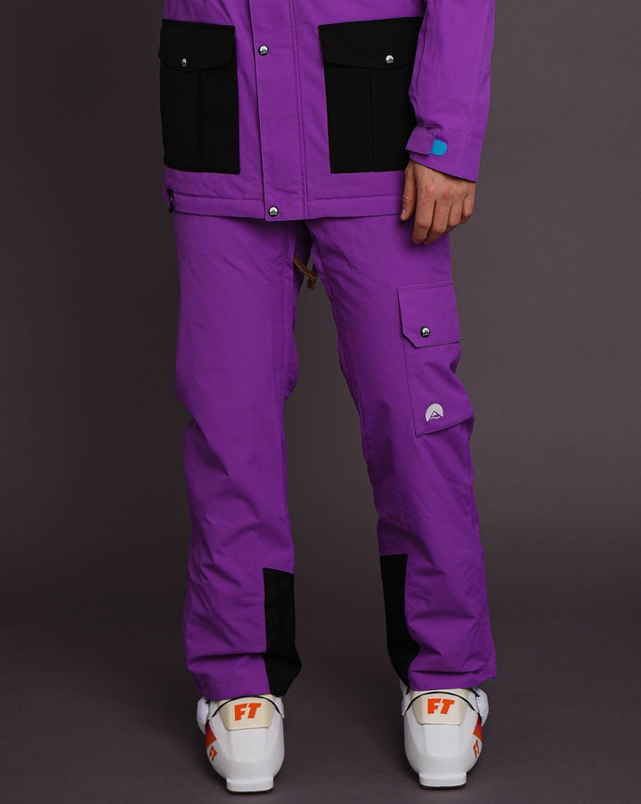 purple black snowboard pant